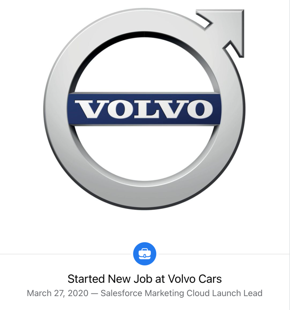 My Salesforce Journey- procuring a job at Volvo has been, till date, my most amazing and biggest achievement that I am so proud of.